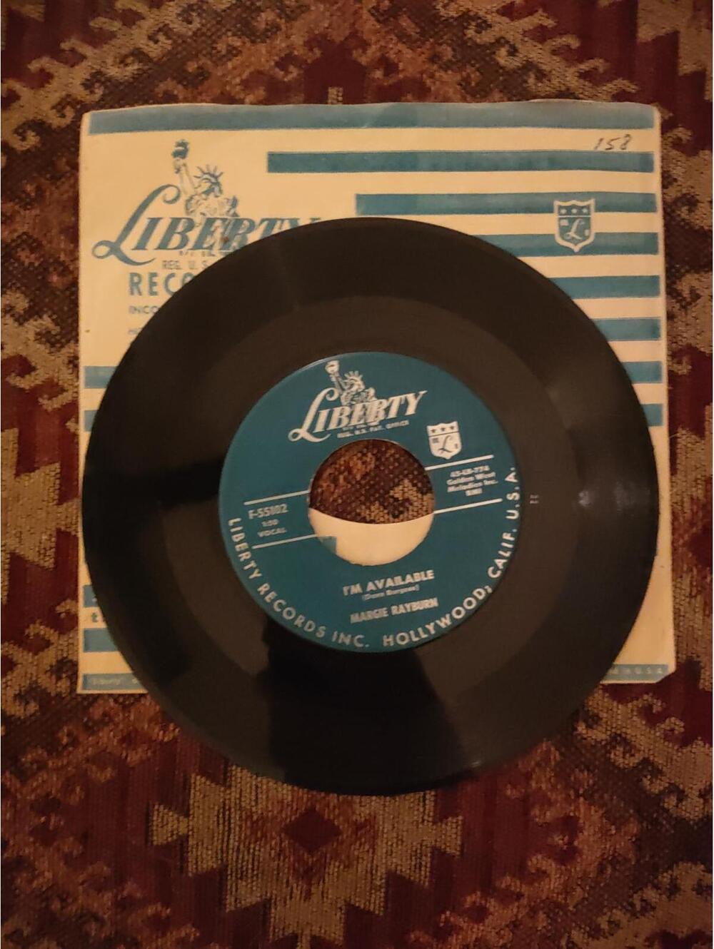 Margie Rayburn - I'm available - M/M vintage vinyl 45